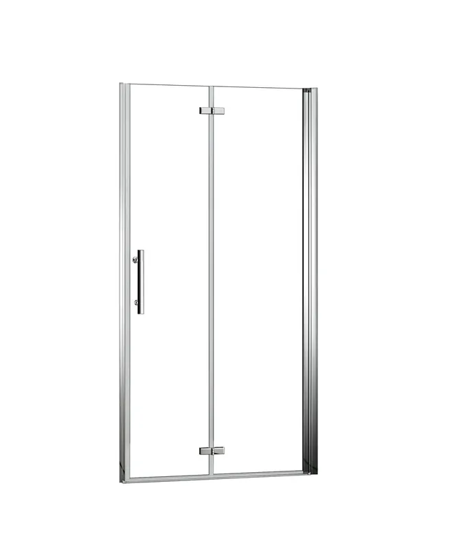 AICA Mampara de ducha frontal plegable vidrio 6mm con tratamiento antical,(686-716)x1950mm