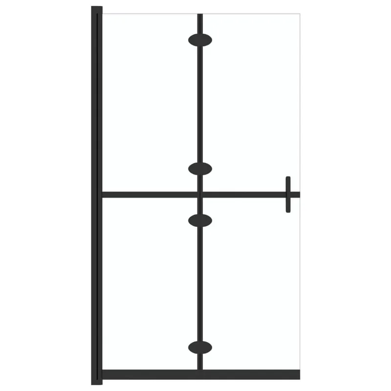 vidaXL Mampara de ducha plegable vidrio ESG transparente 80x190 cm - Baño