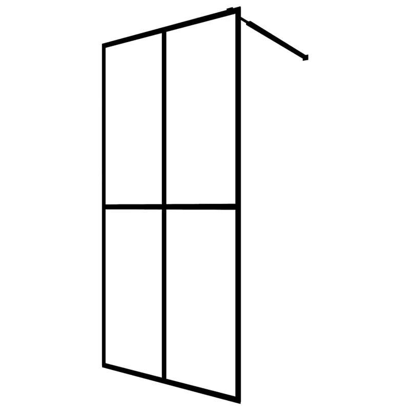 vidaXL Mampara de ducha vidrio templado esmerilado 80x195 cm - Baño