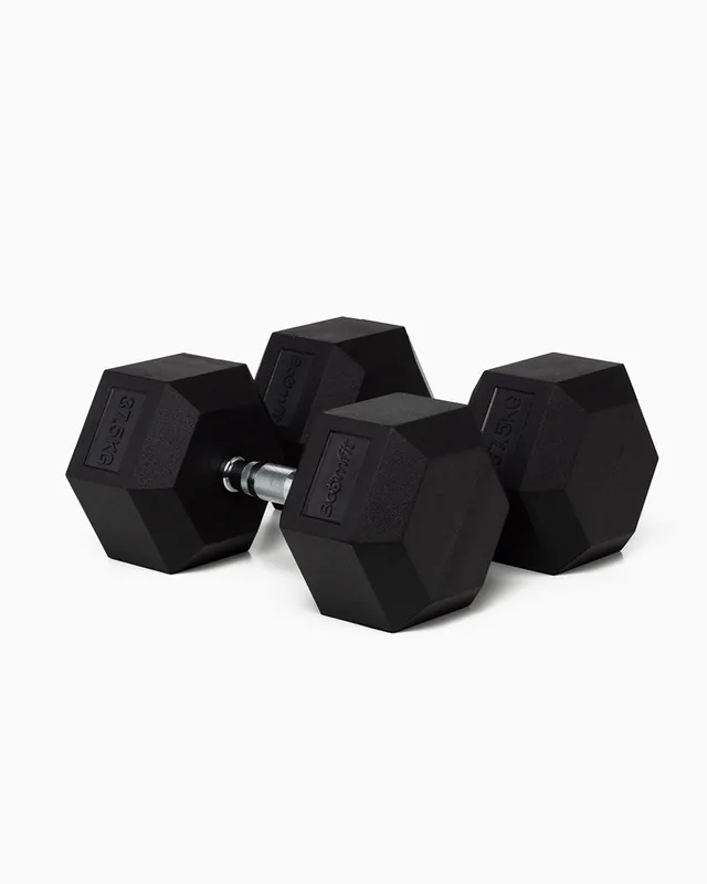 Mancuernas Hexagonales 37,5Kg (Pareja) - BOOMFIT
