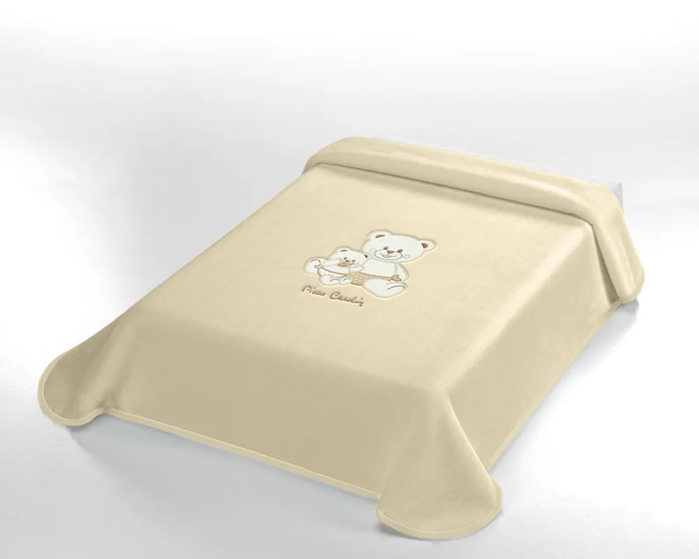 Manta bebé Beige Pierre Cardin 80x110cm Donegal Collections