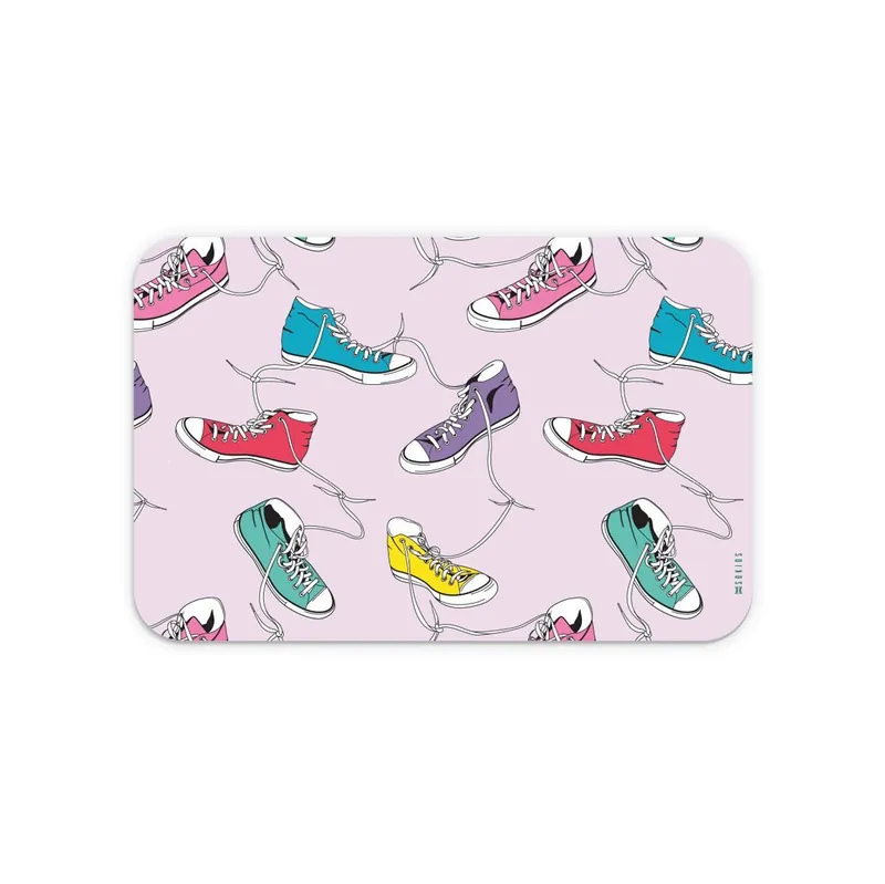 Mantel individual Infantil Sneakers Sneakers - Rosa - 30x46 cm