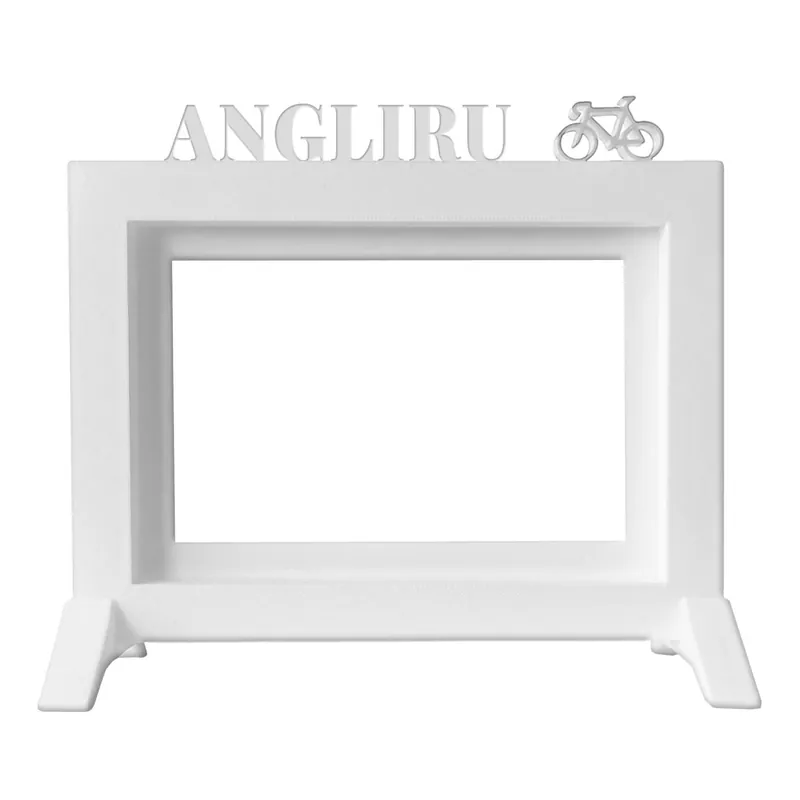 Well Home - Marco de Fotos de Mesa o Pared / Modelo ''ANGLIRU'' / Tamaño del marco 20,5x13,5x1,5 para Fotos de 10x15 / Color Blanco
