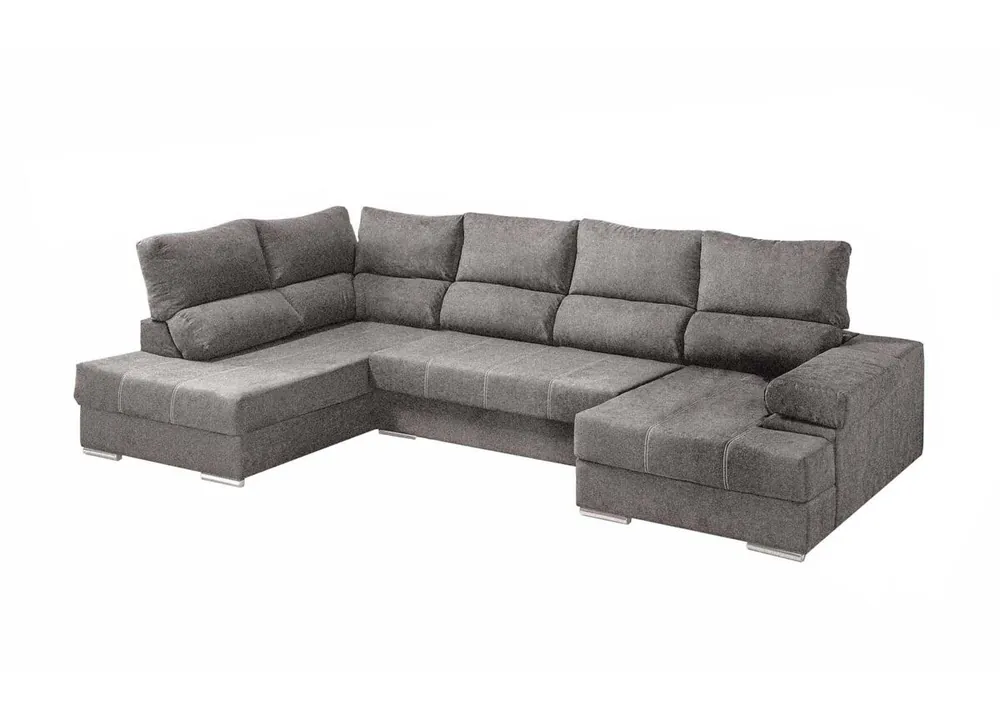 Mega Sofa Cama Chaise Longue Rinconera Italia 345cm - Sofás sillones puffs