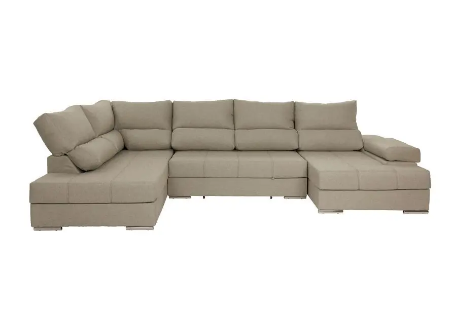 Mega Sofa Cama Chaise Longue Rinconera Italia 345cm - Sofás sillones puffs
