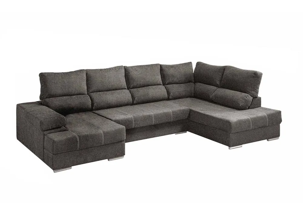 Mega Sofa Cama Chaise Longue Rinconera Italia 315cm - Sofás sillones puffs