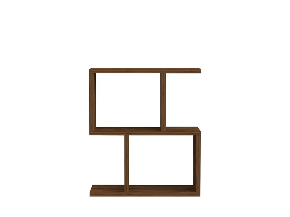 Mesa auxiliar decorada en madera de nogal L45 cm - ZET