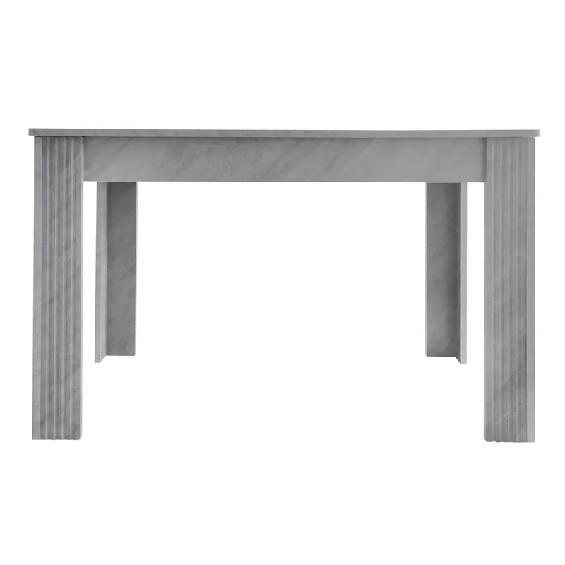 Mesa comedor 120x80 - Moderna, robusta, con cuatro patas, estilo sencillo - Blanco