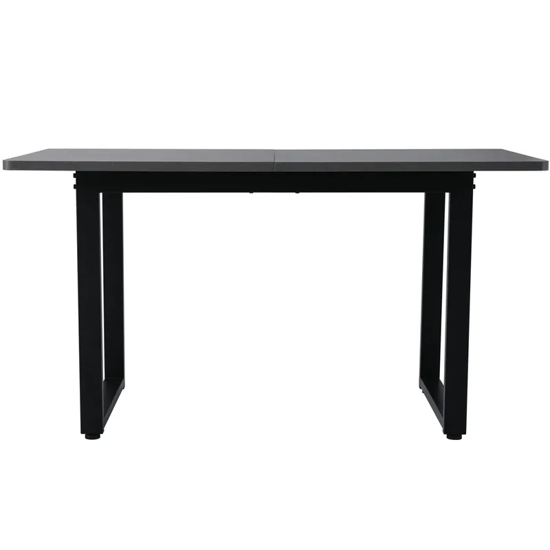 Mesa comedor rectangular - Estilo industrial, mesa de café, moderna, de hierro - Gris