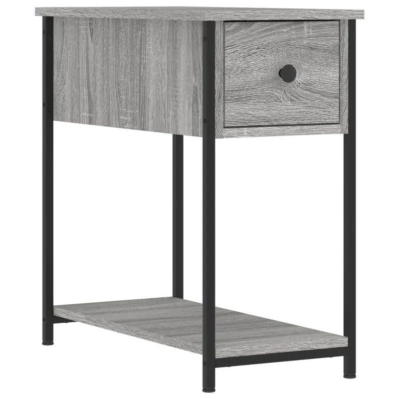 vidaXL Mesita de noche madera de ingeniería marrón roble 30x60x60 cm - Muebles