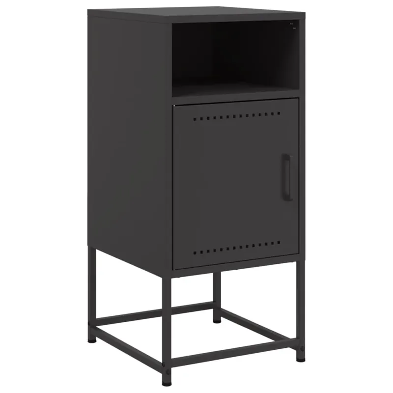 vidaXL Mesita de noche acero gris antracita 36x39x78 cm - Muebles