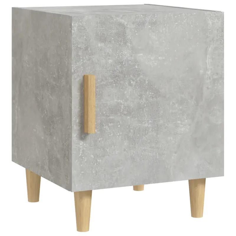 vidaXL Mesita de noche madera contrachapada blanco - Muebles
