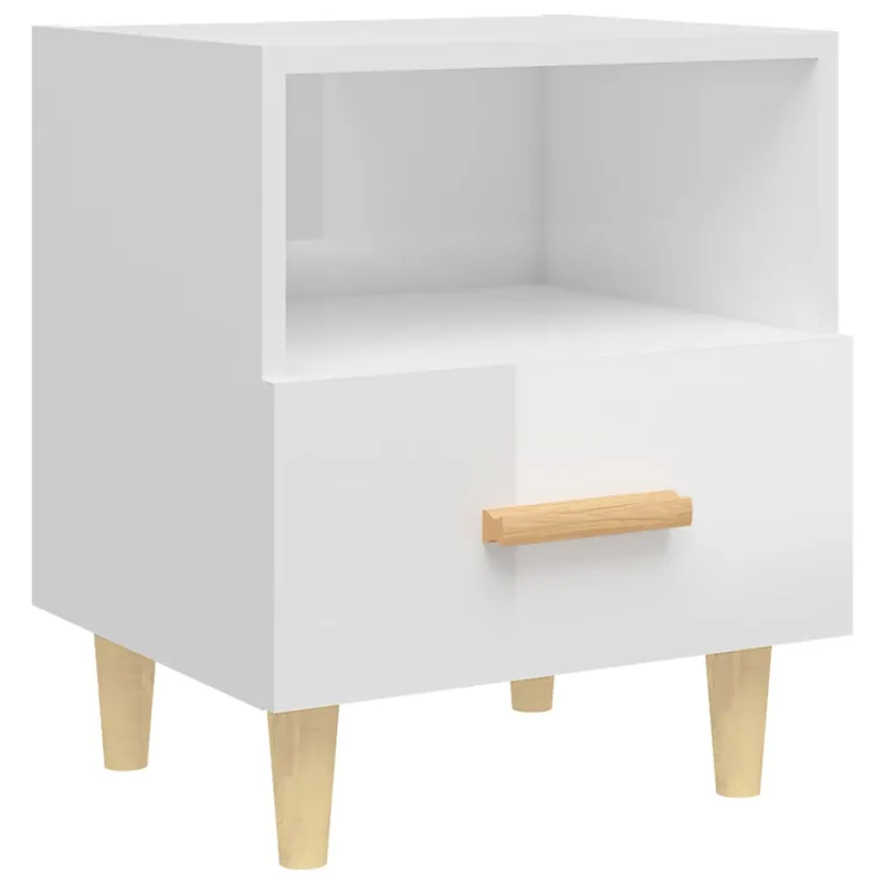 vidaXL Mesita de noche color roble ahumado 40x35x47 cm - Muebles