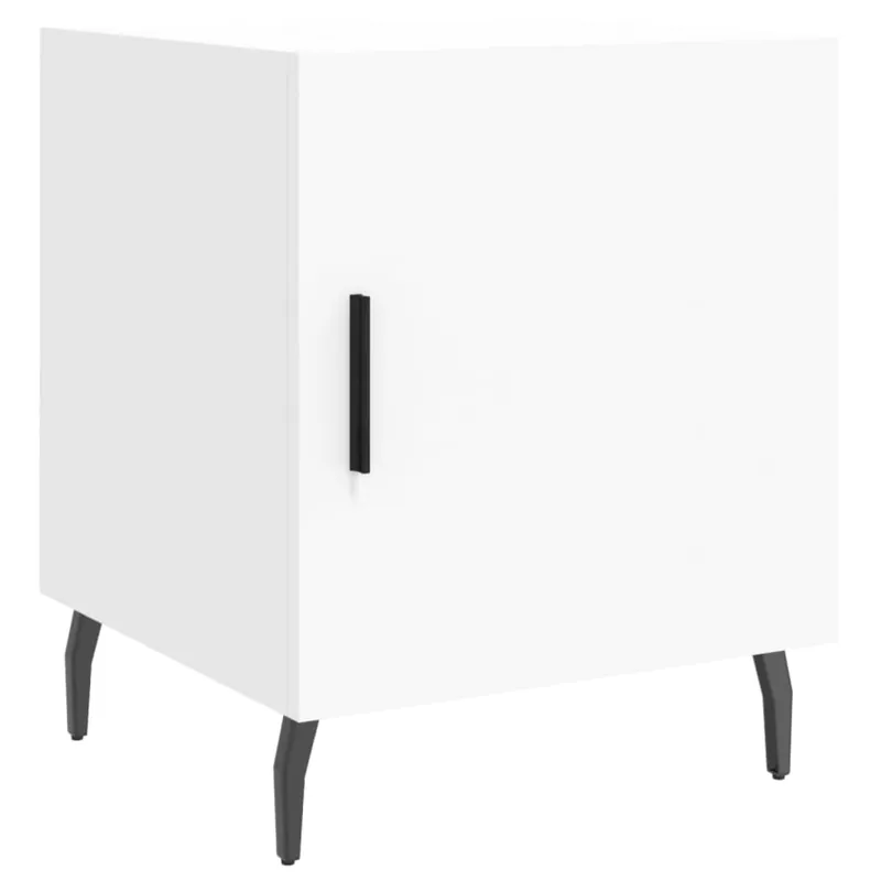 vidaXL Mesita de noche madera de ingeniería roble ahumado 40x40x50 cm - Muebles