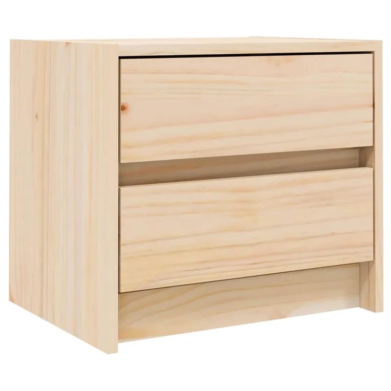 vidaXL Mesita de noche madera maciza de pino 40x31x35,5 cm - Muebles