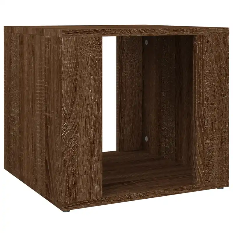 vidaXL Mesita de noche madera contrachapada roble marrón 41x40x36 cm - Muebles