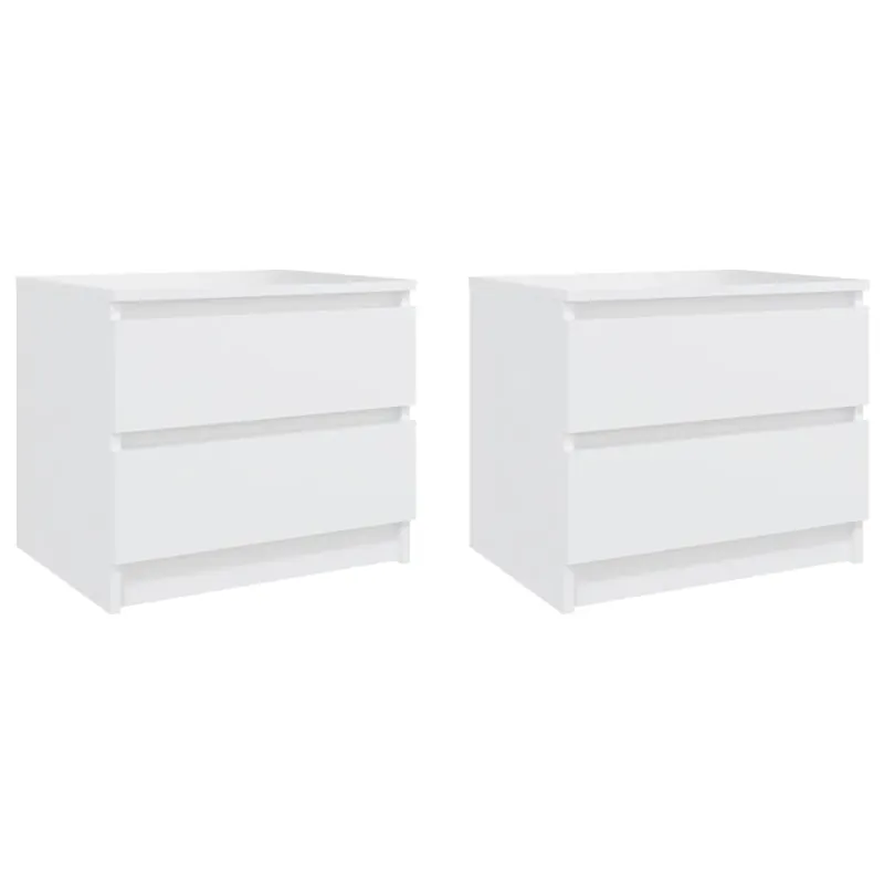 vidaXL Mesita de noche 2 uds contrachapado roble ahumado 50x39x43,5 cm - Muebles