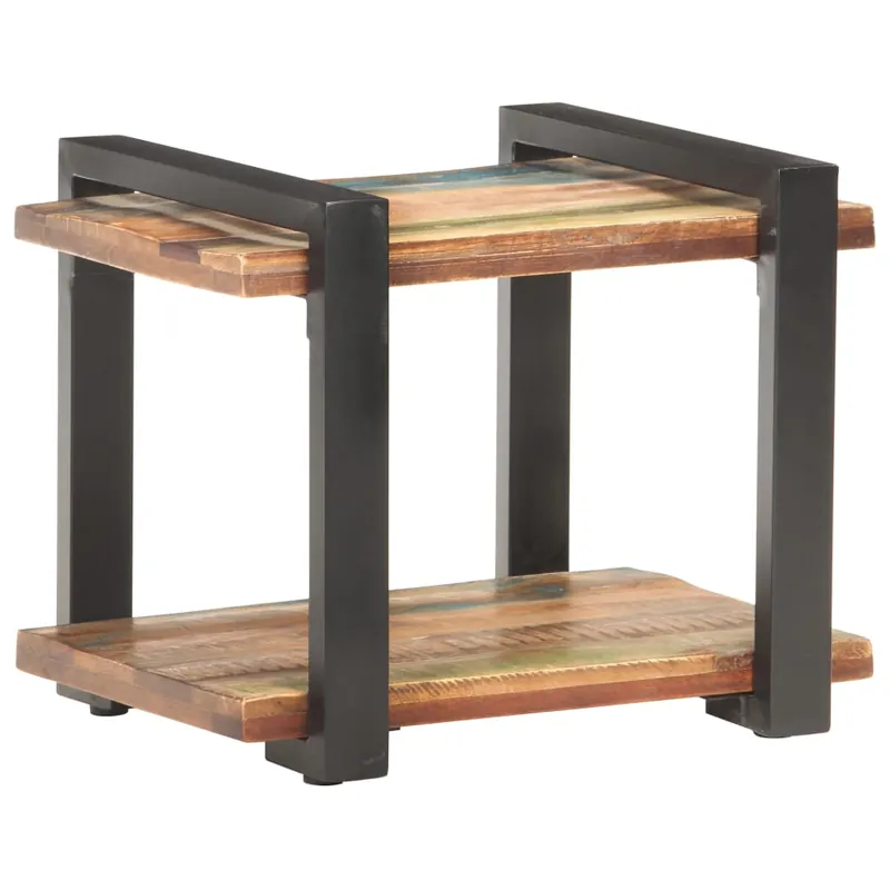 vidaXL Mesita de noche de madera maciza reciclada 50x40x40 cm - Muebles