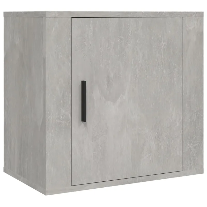 vidaXL Mesita de noche de pared blanco brillante 50x30x47 cm - Muebles