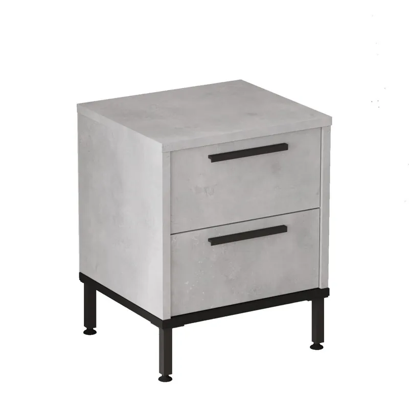 Mesita De Noche LUVIO NS40 2D 40x36x49 Natural - Muebles