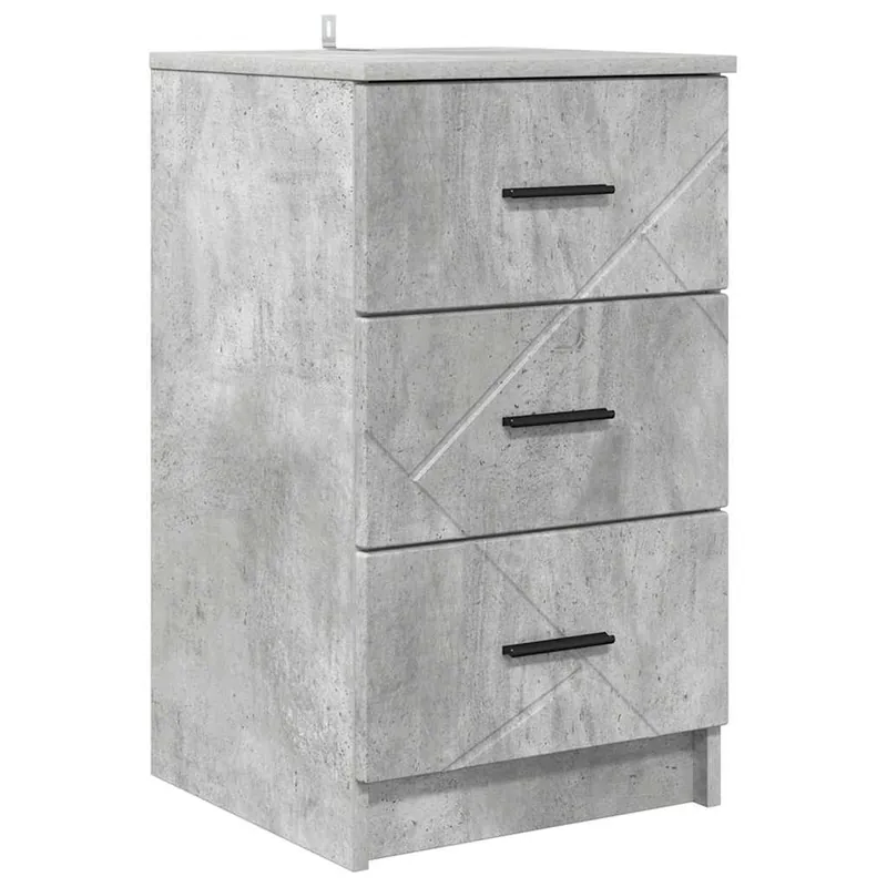 Mesita De Noche - Mesilla De Noche Blanco 38 x 38 x 66 cm Madera contrachapada