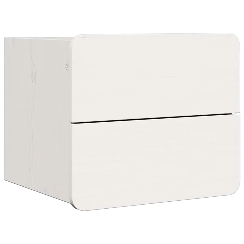 Mesita De Noche Mesilla De Noche - Marrón cera 39 x 34 x 33 cm Madera de pino maciza