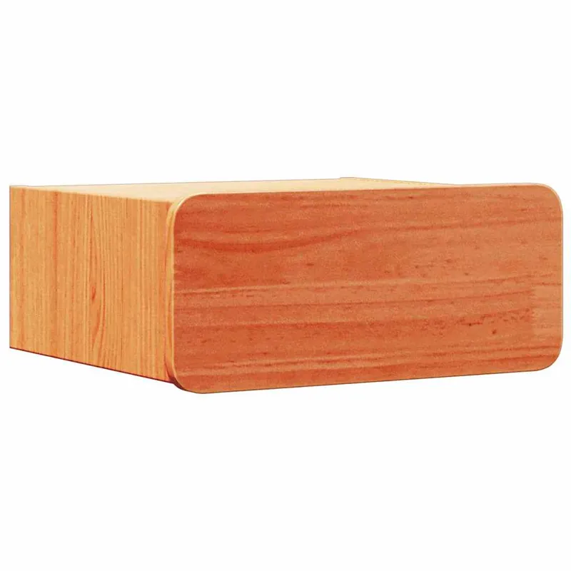 Mesita De Noche Mesilla De Noche - con cajón Marrón cera 39 x 34 x 16.5 cm