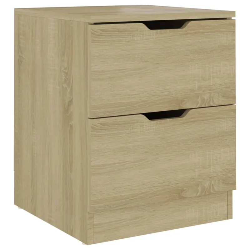 Mesita De Noche Mesilla De Noche - madera de ingeniería roble Sonoma 40x40x50 cm