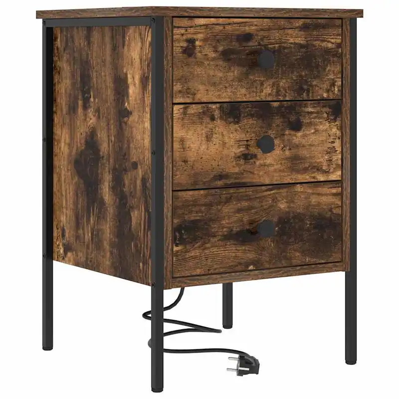 Mesita De Noche - Mesilla De Noche con cajón Roble Sonoma 42 x 41 x 61 cm