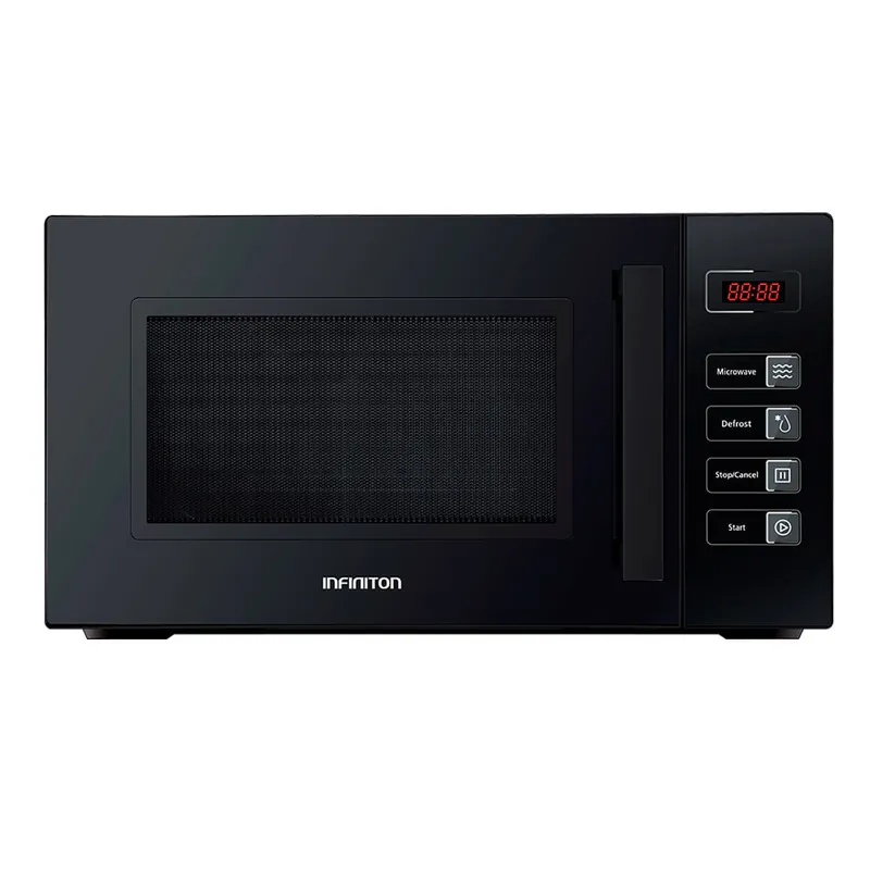 Microondas Infiniton MW-F230 800W tecnología Flatbed Cavity sin plato negro