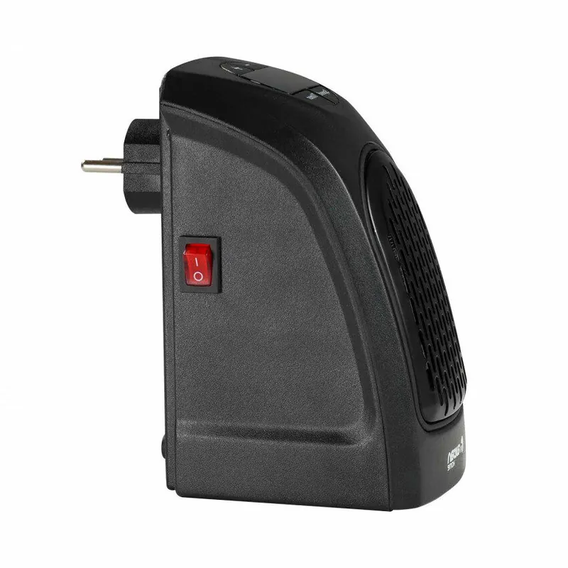 Mini Calefactor de Enchufe a Pared 400W Negro Thinia Home - Electrodomésticos