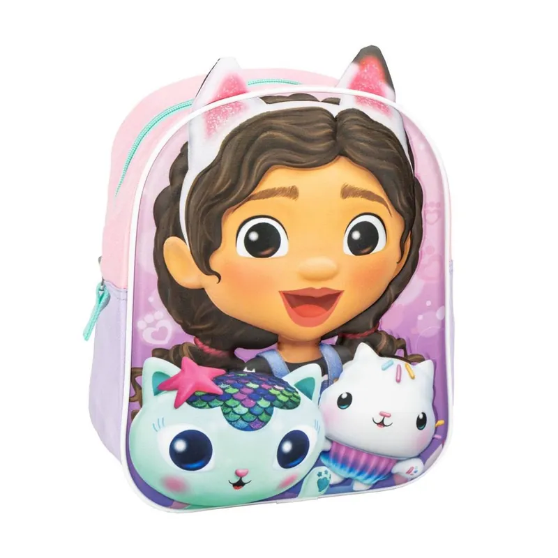 MOCHILA INFANTIL 3D APLICACIONES GABBY'S DOLLHOUSE - Bebé