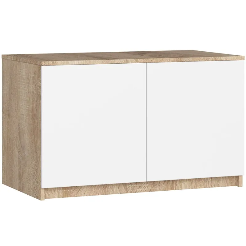 Módulo superior de armario AKORD S90 Roble Sonoma 90 cm 2 puertas color Roble Sonoma mate 2 estantes 90x51x55 cm - Muebles