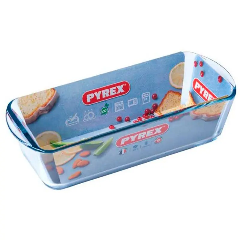 Molde de plumcake para horno Classic Pyrex rectangular vidrio 8x28x11 cm - Cocina