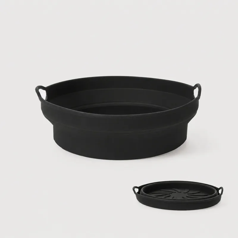 Molde REDONDO de silicona 19,7x2,6cm plegable - Cocina