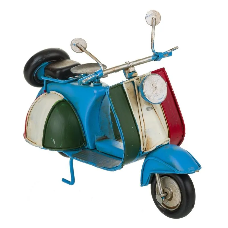 Moto scooter de metal 16x7x11 - Decoración