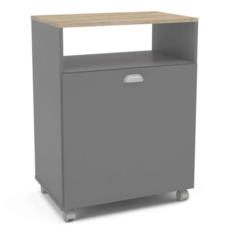 Mueble Auxiliar para Lavandería en color Gris 61x80x40 cm - Muebles