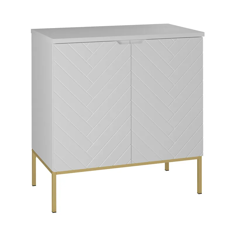 Mueble bajo lavabo 80cm encimera 2 puertas sobre patas Daria Blanco - Baño