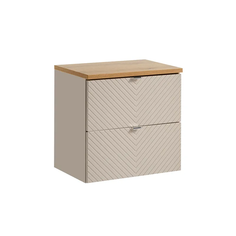 Mueble bajo lavabo 60cm encimera Manoa Cachemira y madera - Baño