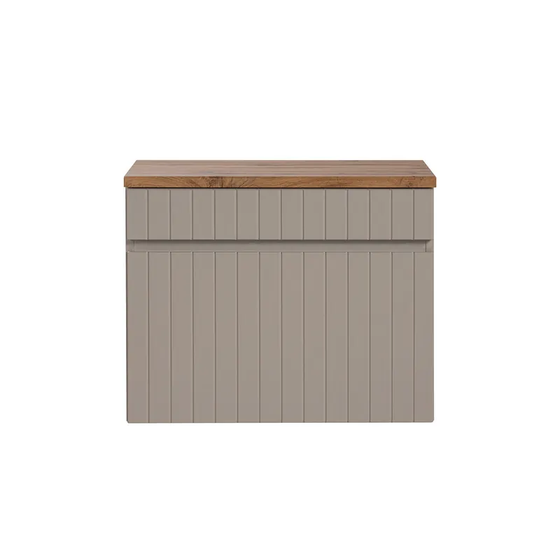 Mueble bajo lavabo 60 cm encimera Zelie Cachemira y Madera - Baño