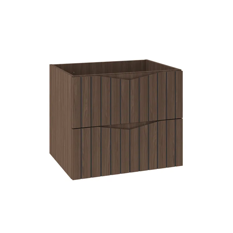 Mueble bajo lavabo 60cm Siena madera y negro - Baño