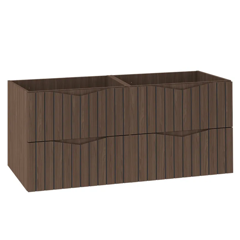 Mueble bajo lavabo 120cm Siena madera y negro - Baño