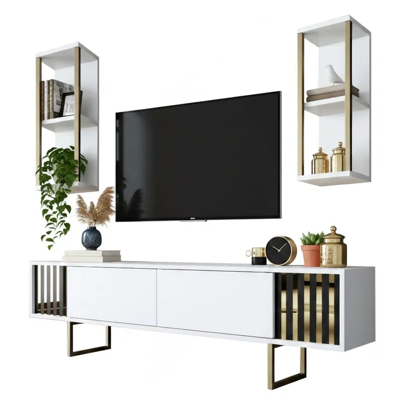 Móvel tv com efeito madeira - Muebles