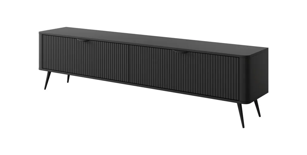 Mueble de TV LANTE 200x38x51 Negro - Muebles