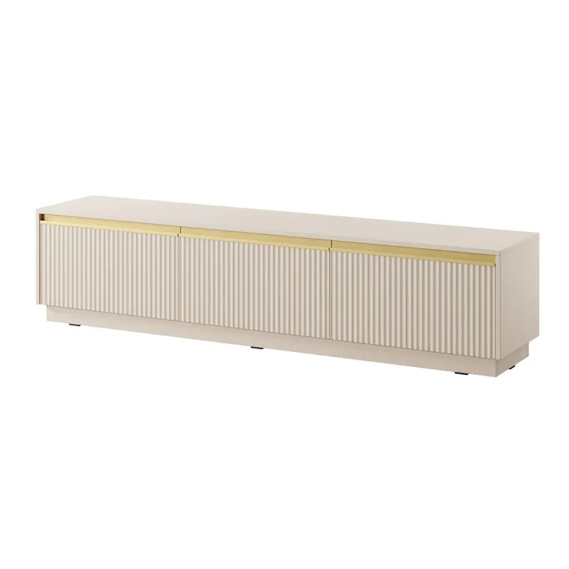 Mueble de TV ROYAL 180x39x42 Beige, dorado - Muebles