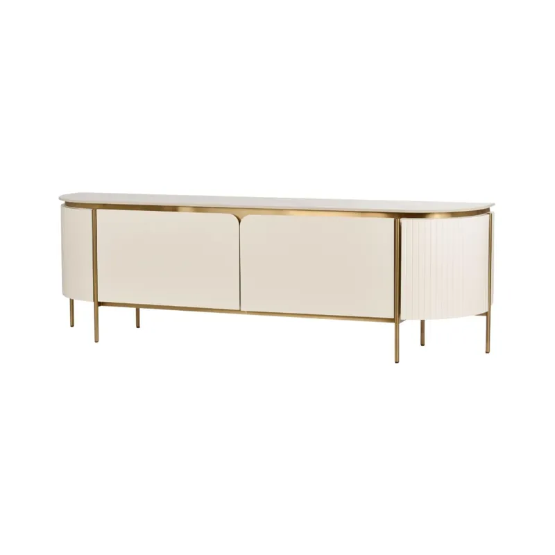Mueble de TV STILIG 200x40x60 Beige - Muebles