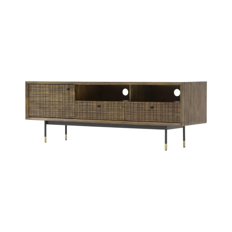 Mueble de TV MAZE 160x45x55 Marrón - Muebles