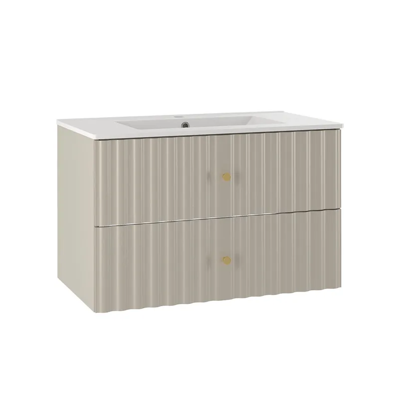 Mueble lavabo individual encastrado 80cm Izae Cachemira - Baño