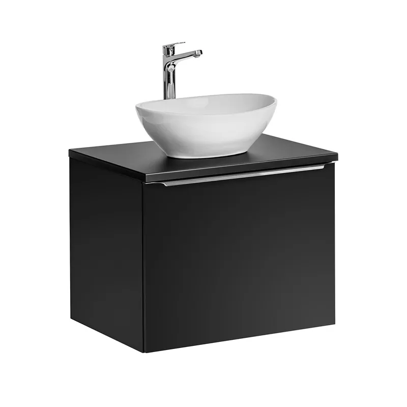 Mueble lavabo individual 60cm Éros Negro - Baño