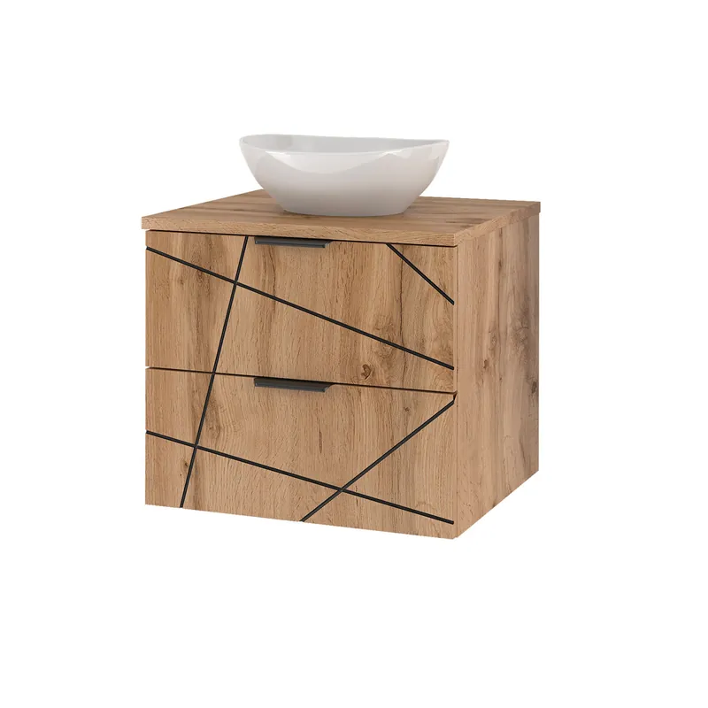 Mueble lavabo individual 60cm Teren Madera - Baño
